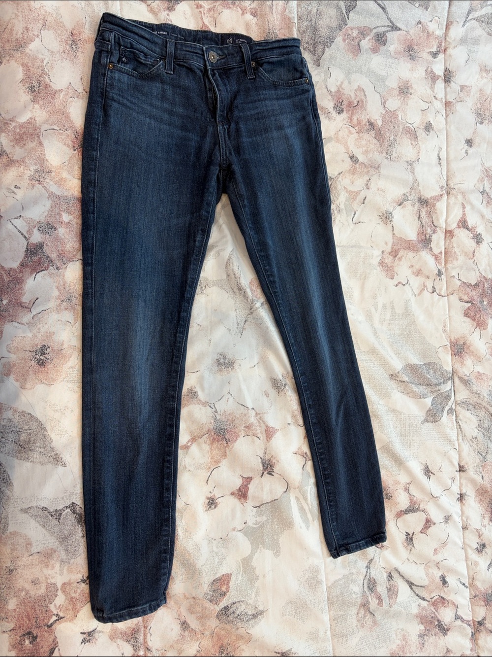 Ag Adriano Goldschmied Dark Blue Skinny Jeans